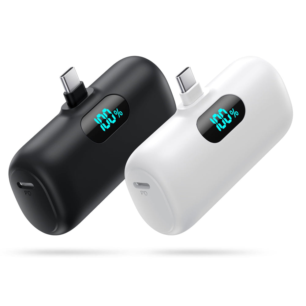 Swyop compact 5000mAh PD USB-C charger powers iPhone and Android on the go.