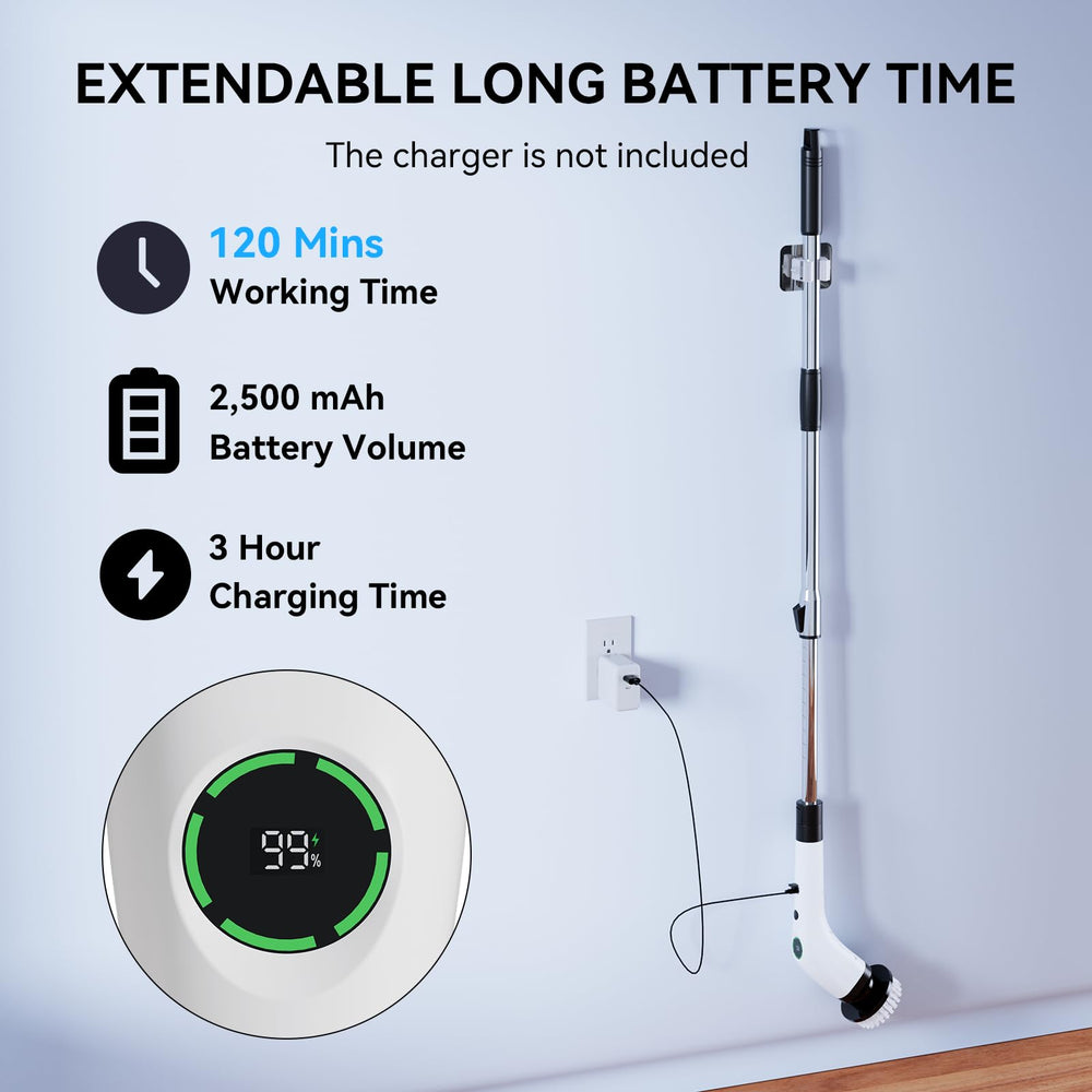 USB Type-C charging on Swyprrix scrubber for quick recharges