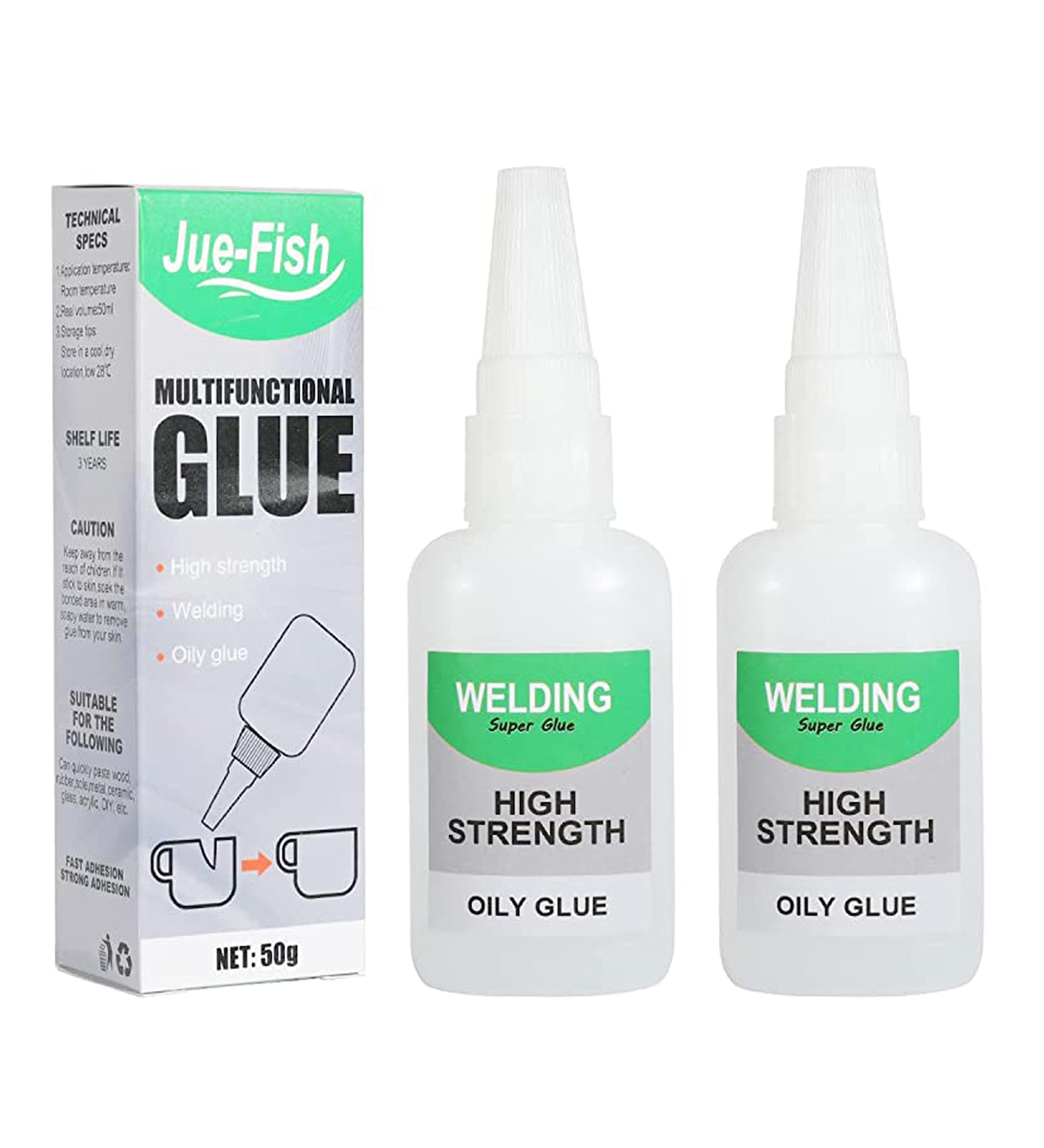 SXhyf Jue-Fish glue bottle with precision nozzle for spill-free application.