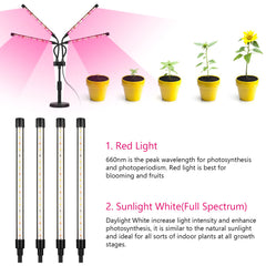 SYEIORAOM LED plant lamp with adjustable gooseneck for precise positioning.