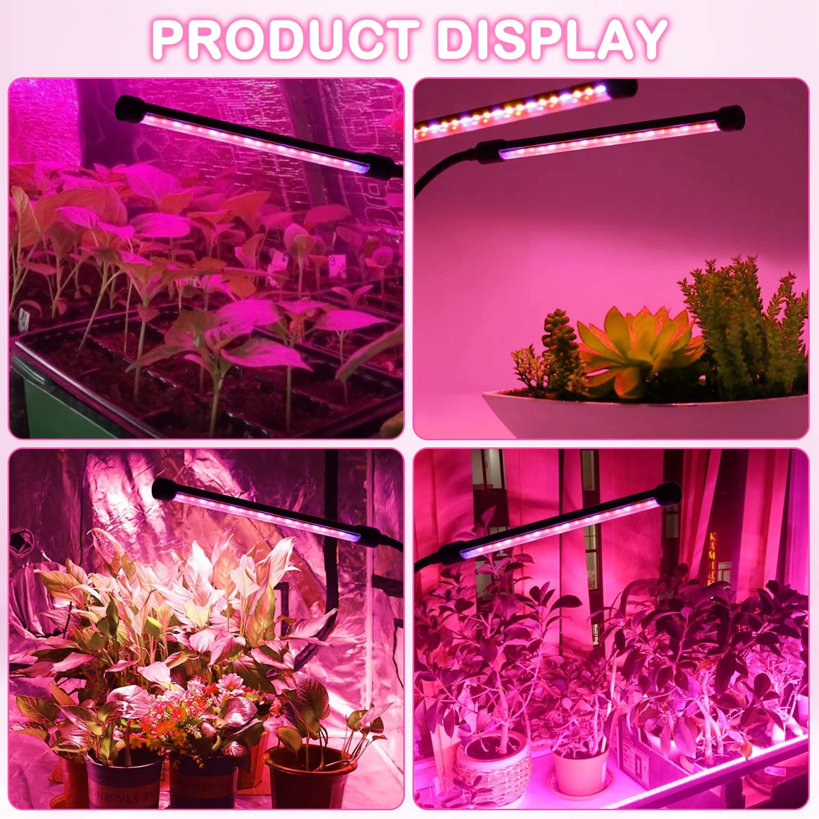 SYEIORAOM versatile grow light supports multiple plants at once