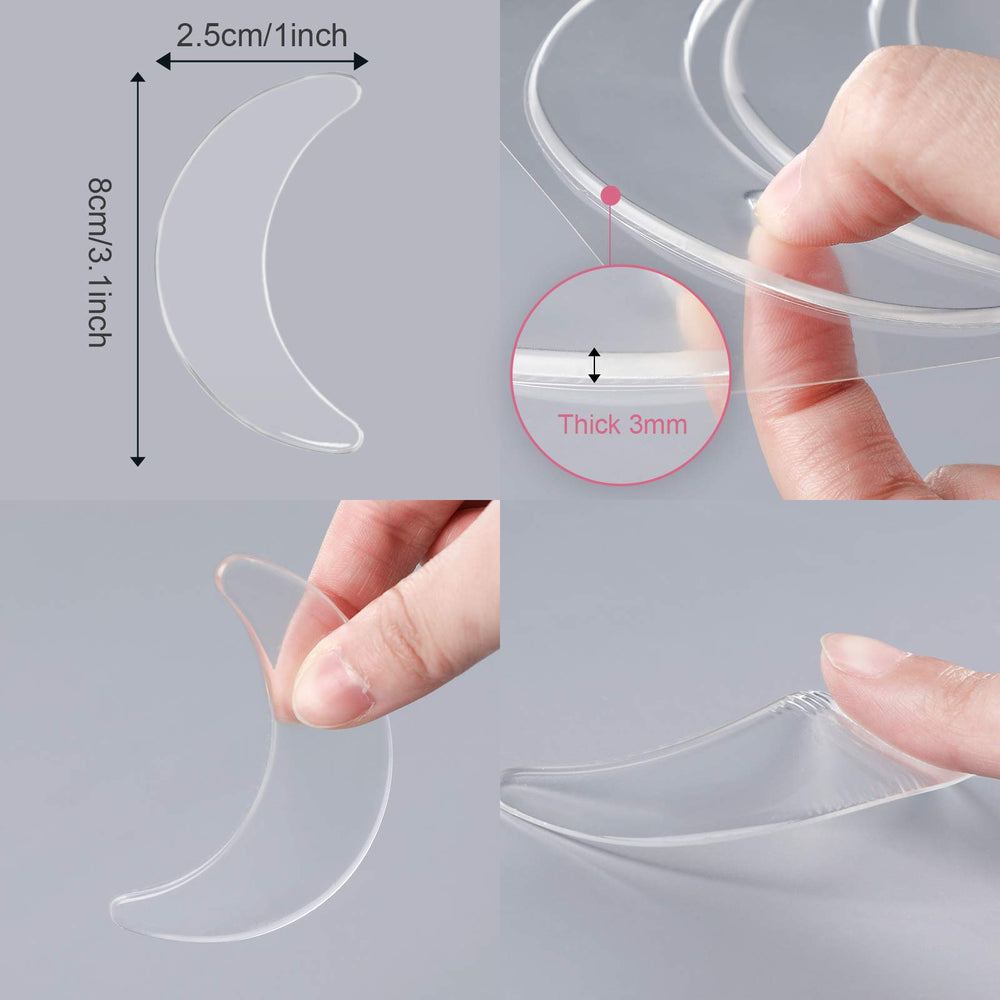 Syhood silicone eye wrinkle pads after use, ready to wash and store in cover.