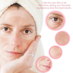 Syhood silicone eye wrinkle pads on hand show flexible, reusable overnight patches.