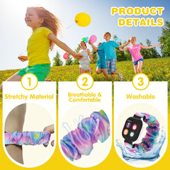 Sylacor scrunchie band with 20mm lugs, quick-change wear for kids.