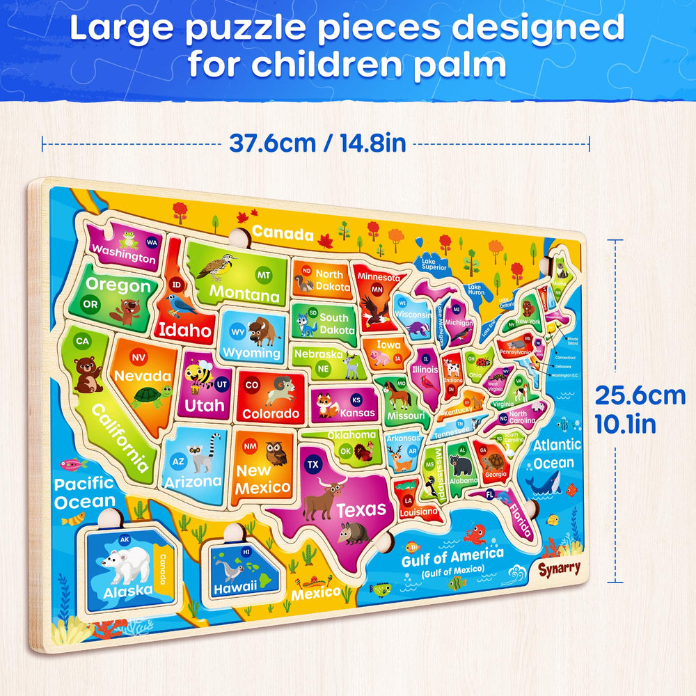 SYNARRY map puzzle makes a thoughtful learning gift for kids' development