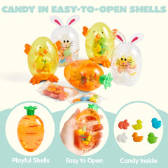SYNCFUN Easter bunny-shaped candy-filled egg shell for gifts