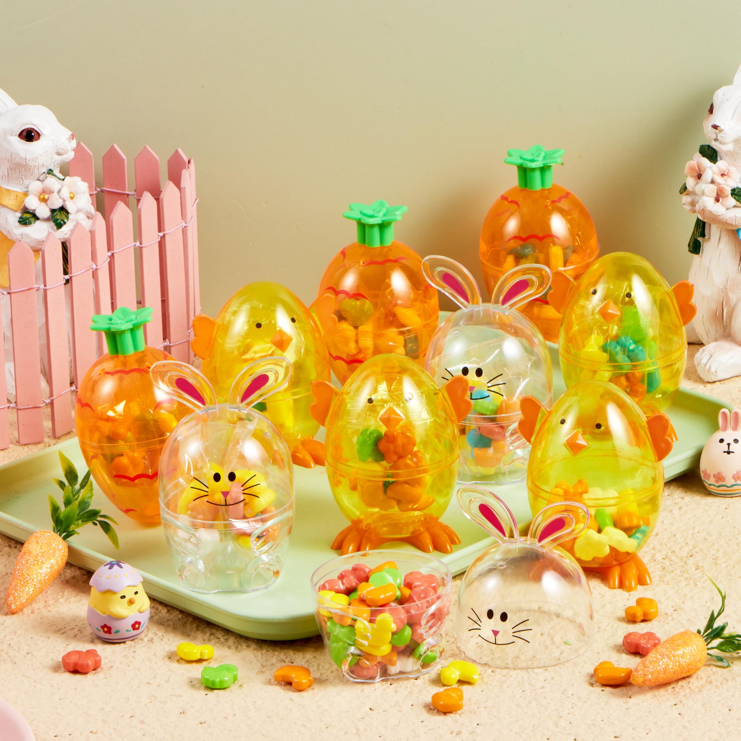 SYNCFUN candy-filled chick shapes inside eggs for celebrations