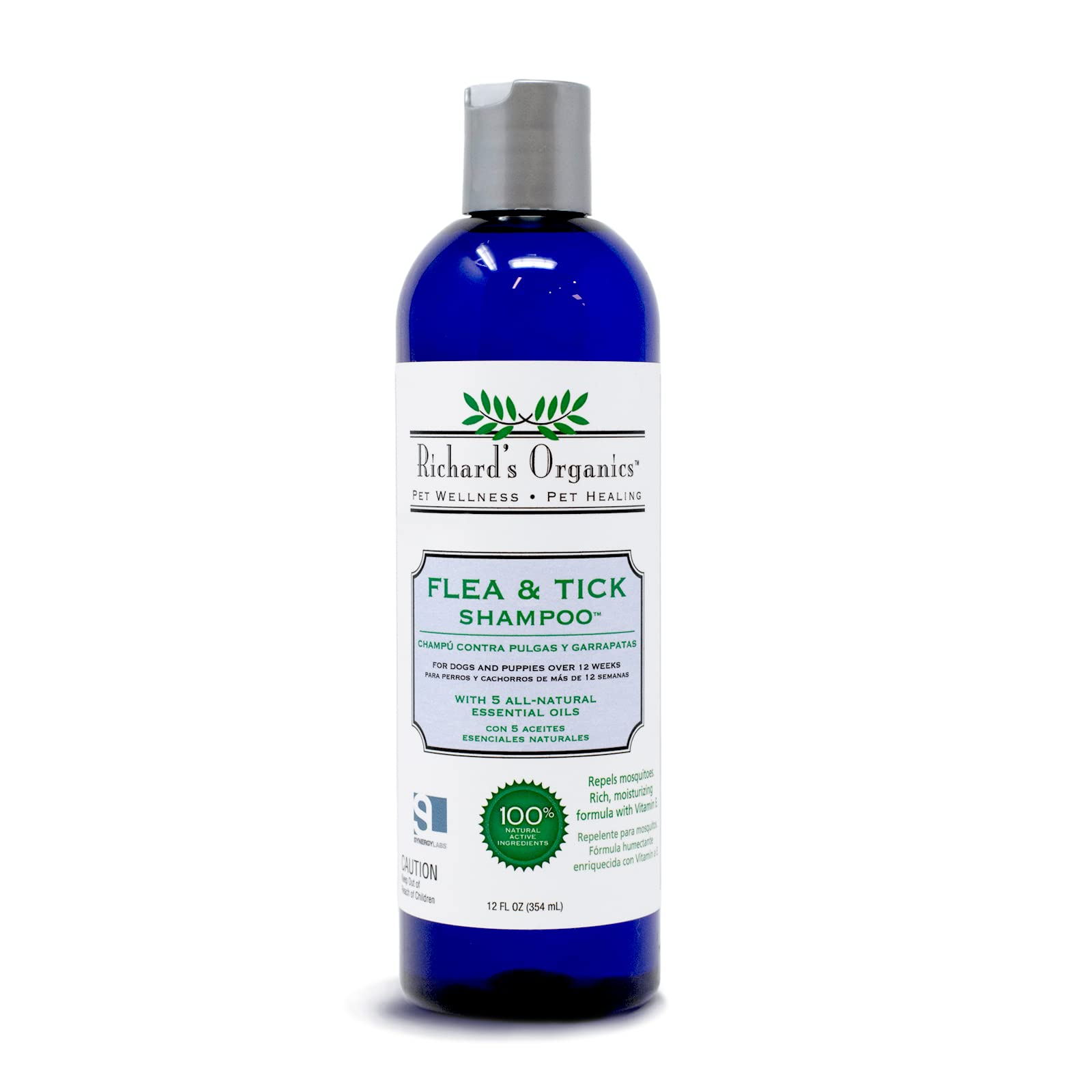 Richard’s Organics shampoing chien bouteille: lavage en profondeur du pelage et parfum naturel.