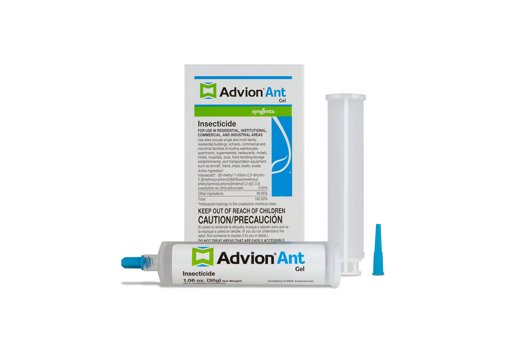 Advion gel bait with plunger and tips for simple indoor or outdoor application