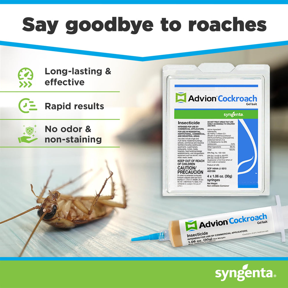 Syngenta Advion plunger enables clean, accurate gel placement in cracks and crevices