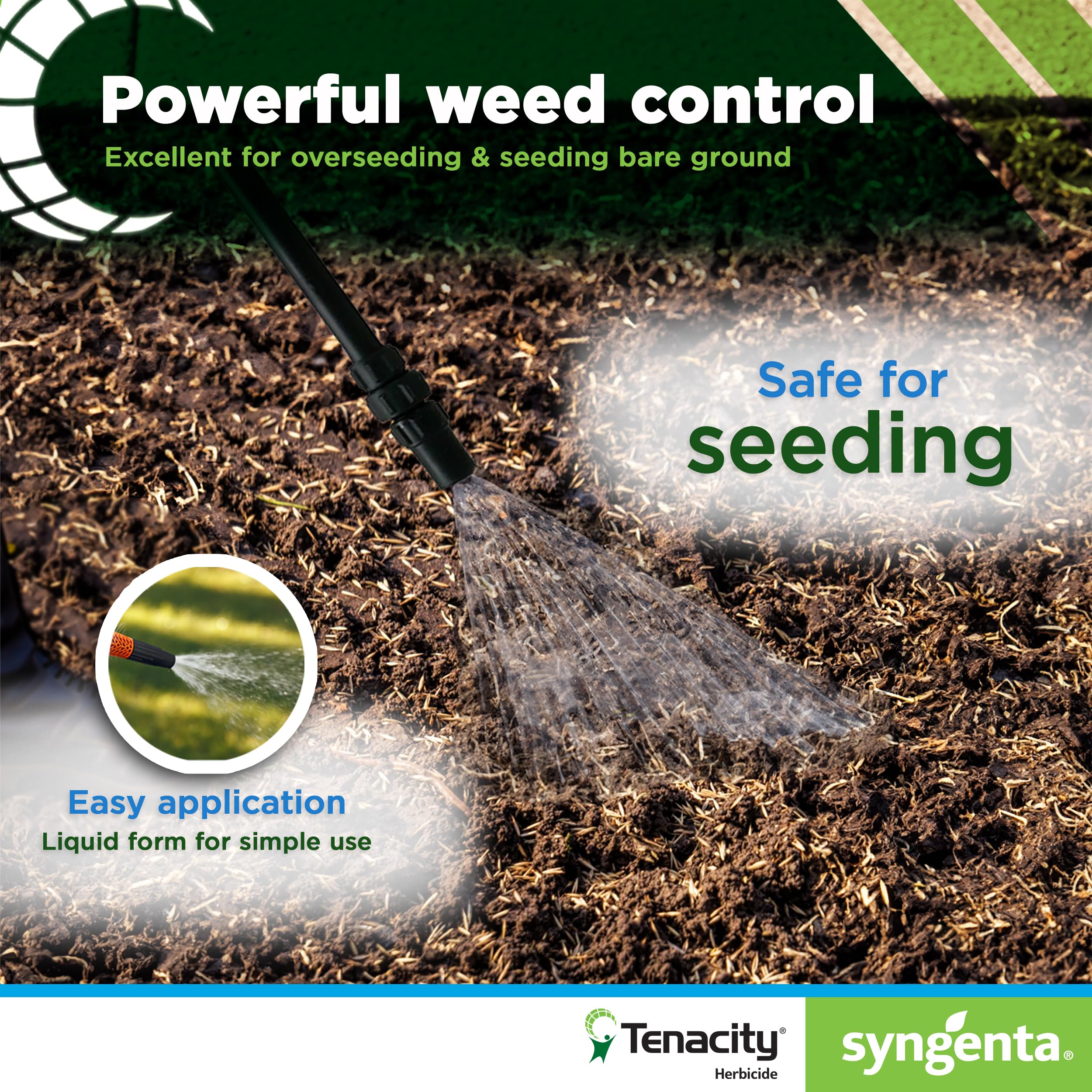 Syngenta Tenacity Turf packaging varies image shows different packaging styles.