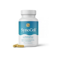 Synocell Glucosamine Chondroitin Complex bottle supports daily joint comfort.