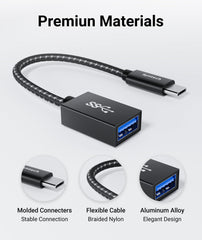 Syntech USB C to USB adapter delivering 10Gbps USB 3.2 Gen 2 OTG transfer