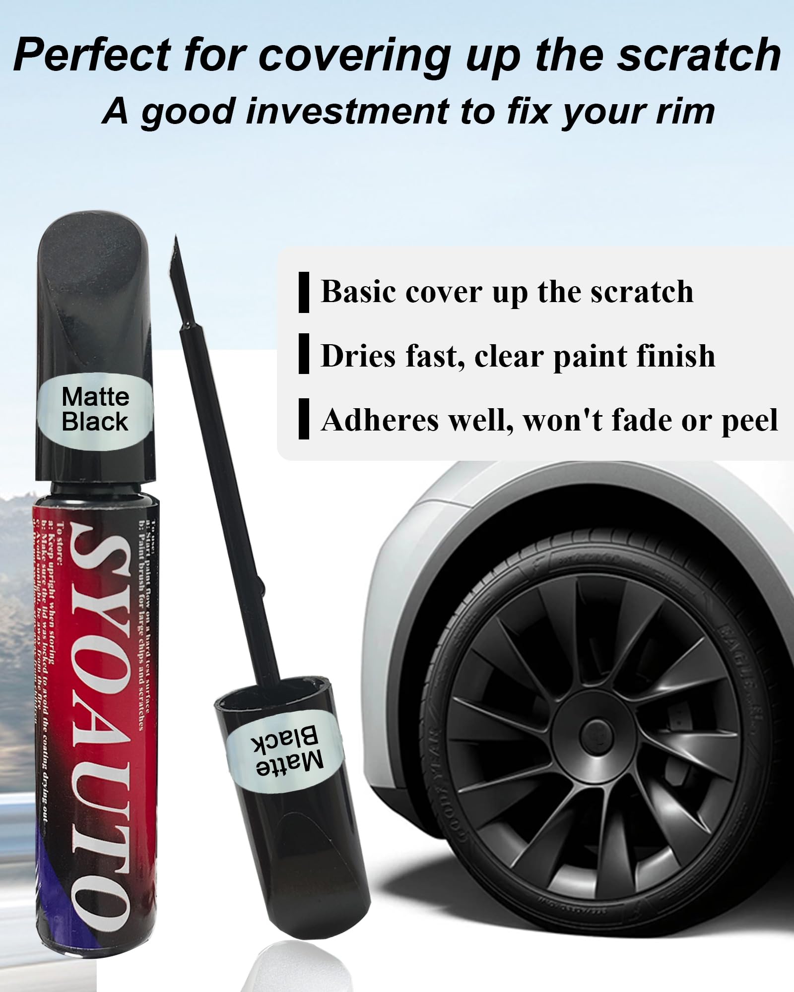 SYOAUTO simple, quick application saves time during rim touch ups.