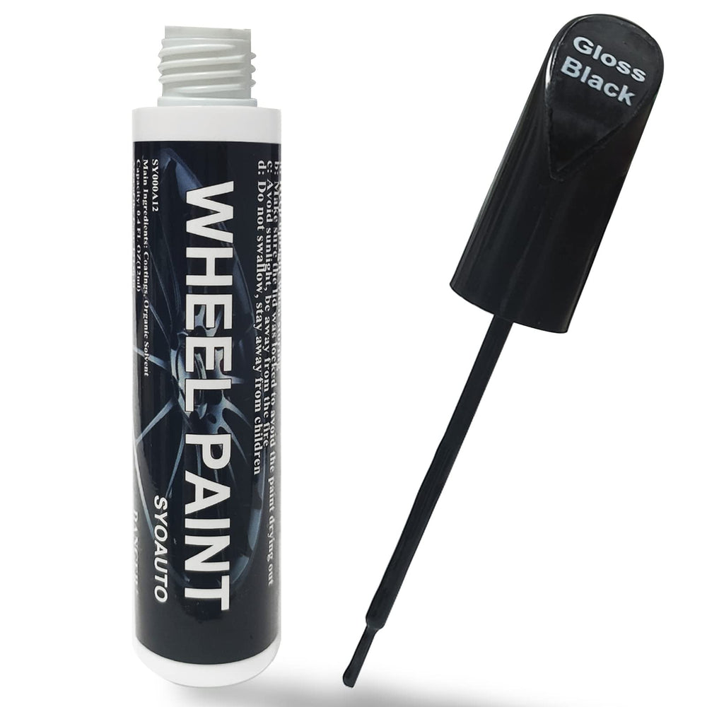 SYOAUTO gloss black rim paint pen used for quick on rim touch ups