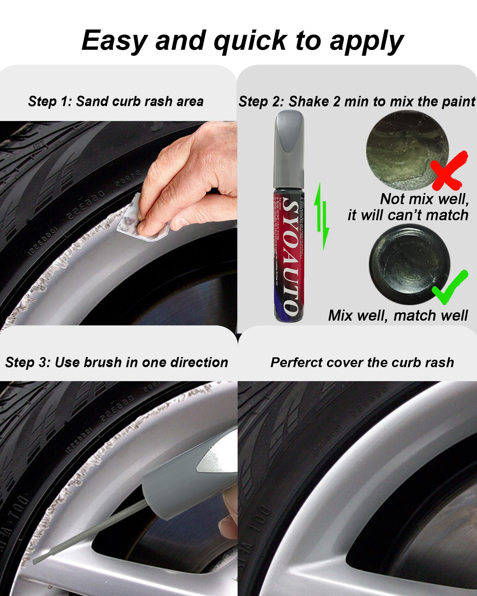 SYOAUTO practice on scrap metal to master precise rim touch ups.