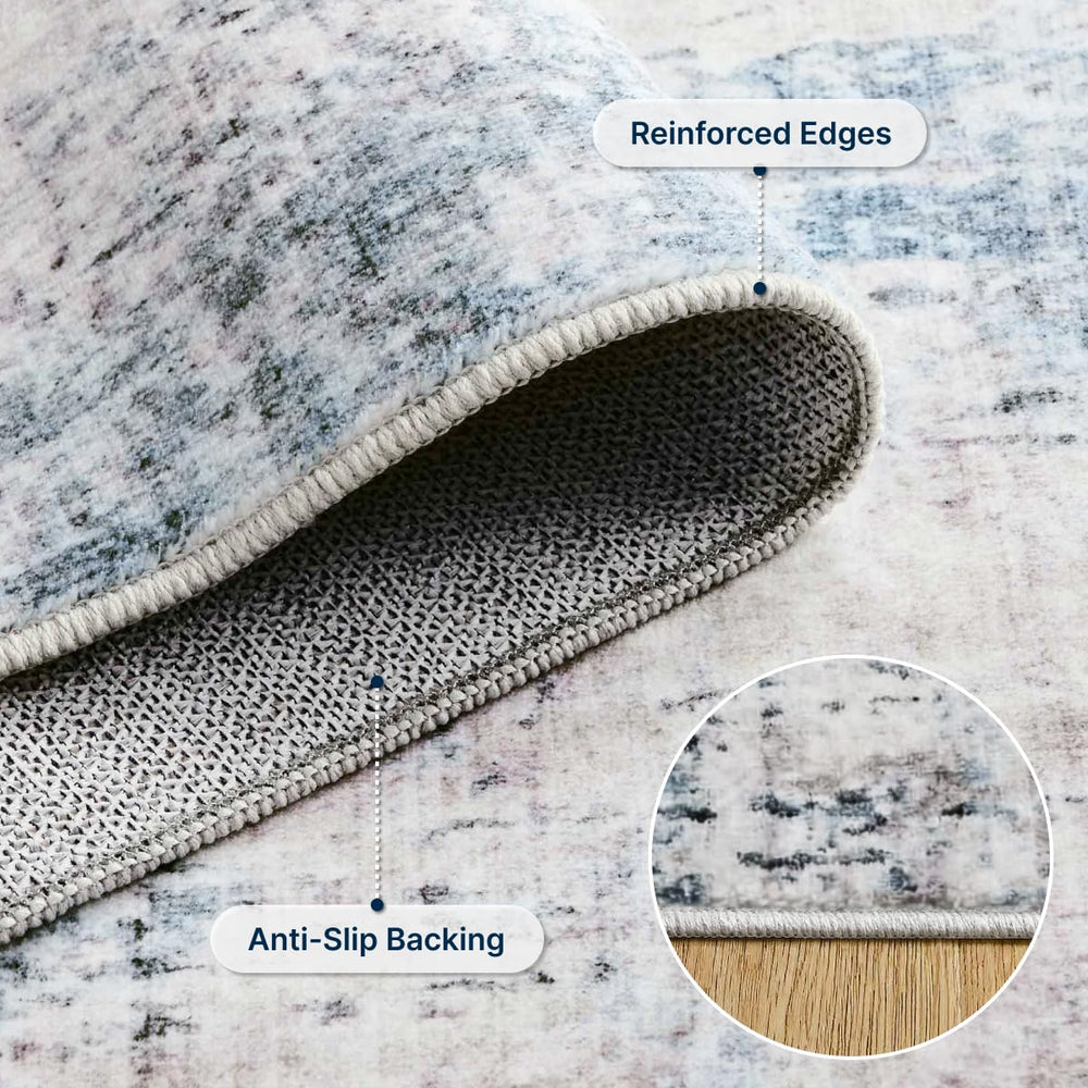 Syrlfar kids and pets friendly rug supports active family life.