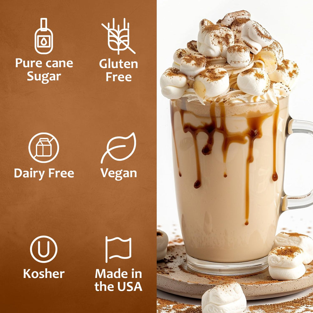 SYRUVIA coffee syrup drizzle adds dessert-quality sweetness
