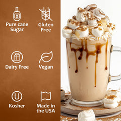 SYRUVIA coffee syrup drizzle adds dessert-quality sweetness