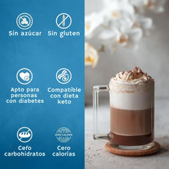 SYRUVIA Sugar Free Vanilla Syrup drizzle on dessert adds vanilla aroma without sugar