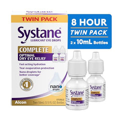 Systane Complete coverage across the eye surface for comfort.