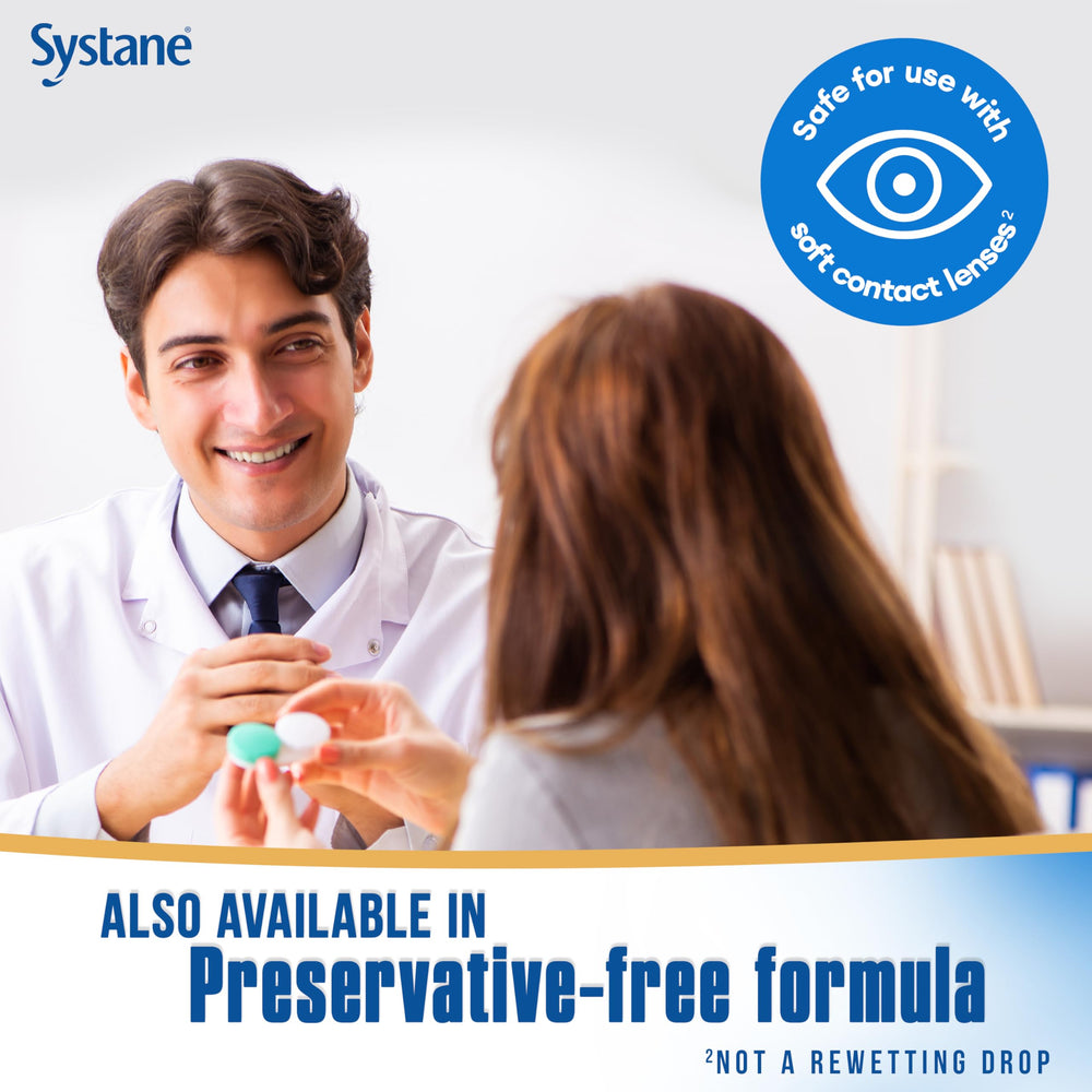 Systane Complete labeled as a doctor recommended brand for artificial tears.