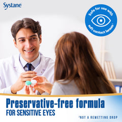 Systane Complete PF preservative-free display suggesting tear evaporation protection.