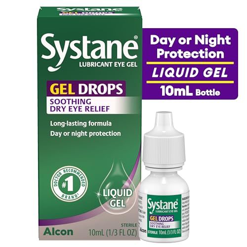 Systane Gel Drops thicker formula forms a protective shield over the eye.