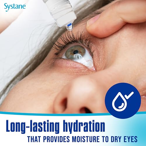 Systane Hydration dropper being applied for eye moisture relief