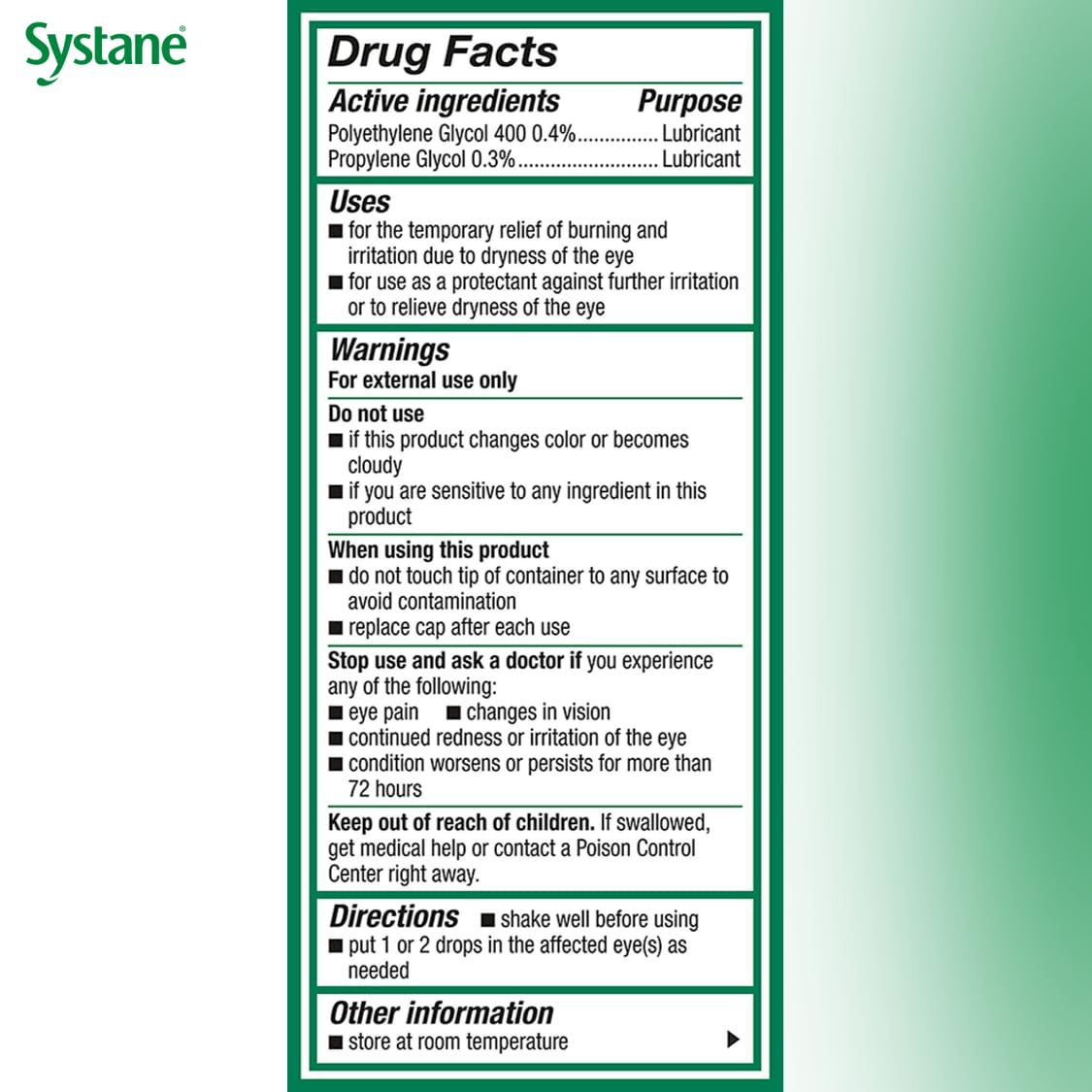 Systane packaging may vary, preserving easy access to relief.