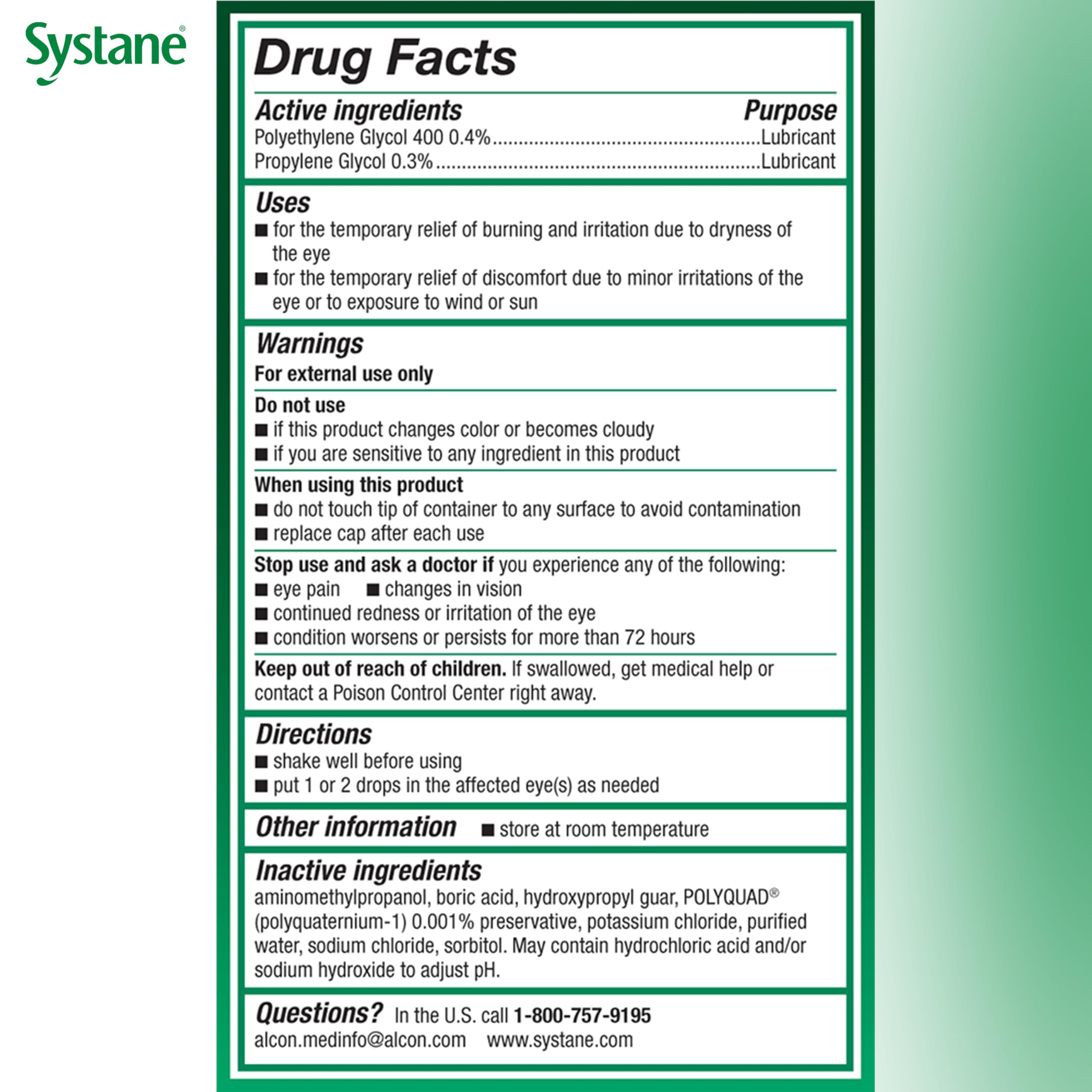 Systane Ultra day-use care for continuous eye comfort.