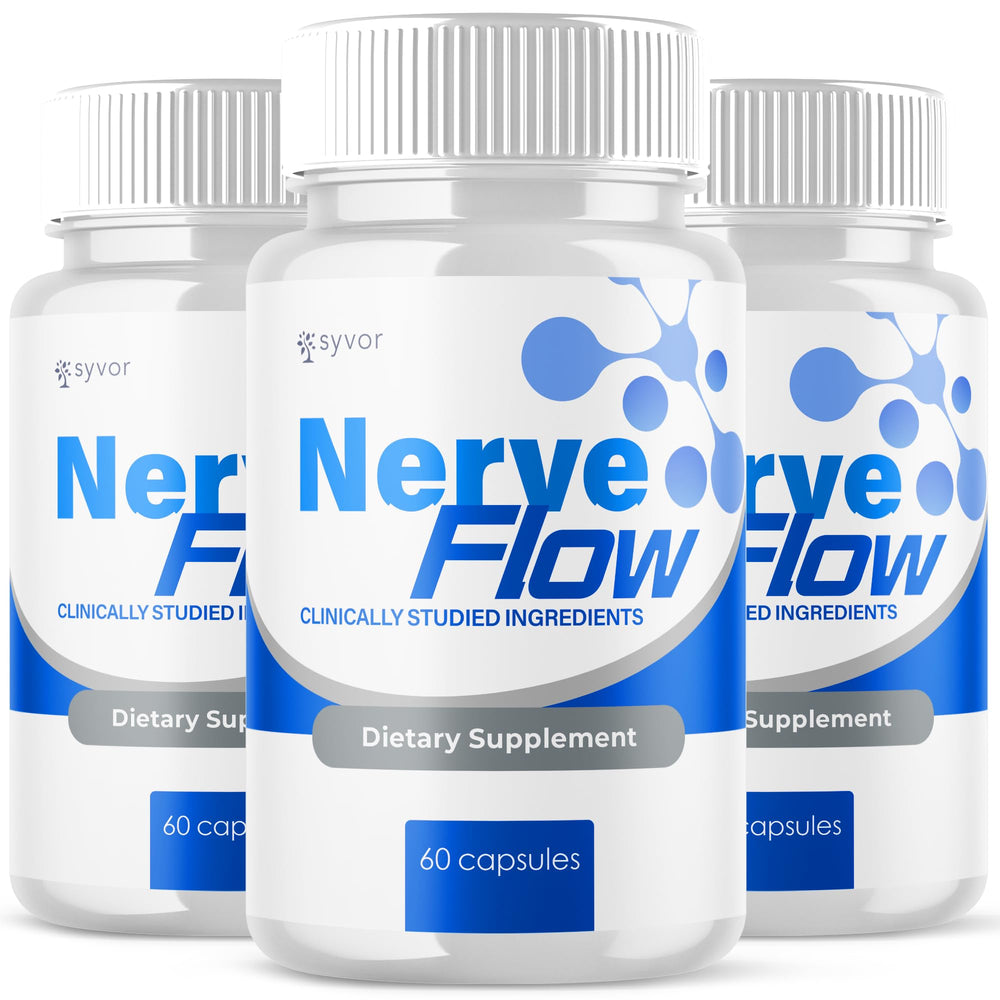 Syvor Nerve Flow capsules bottle front view for daily wellness