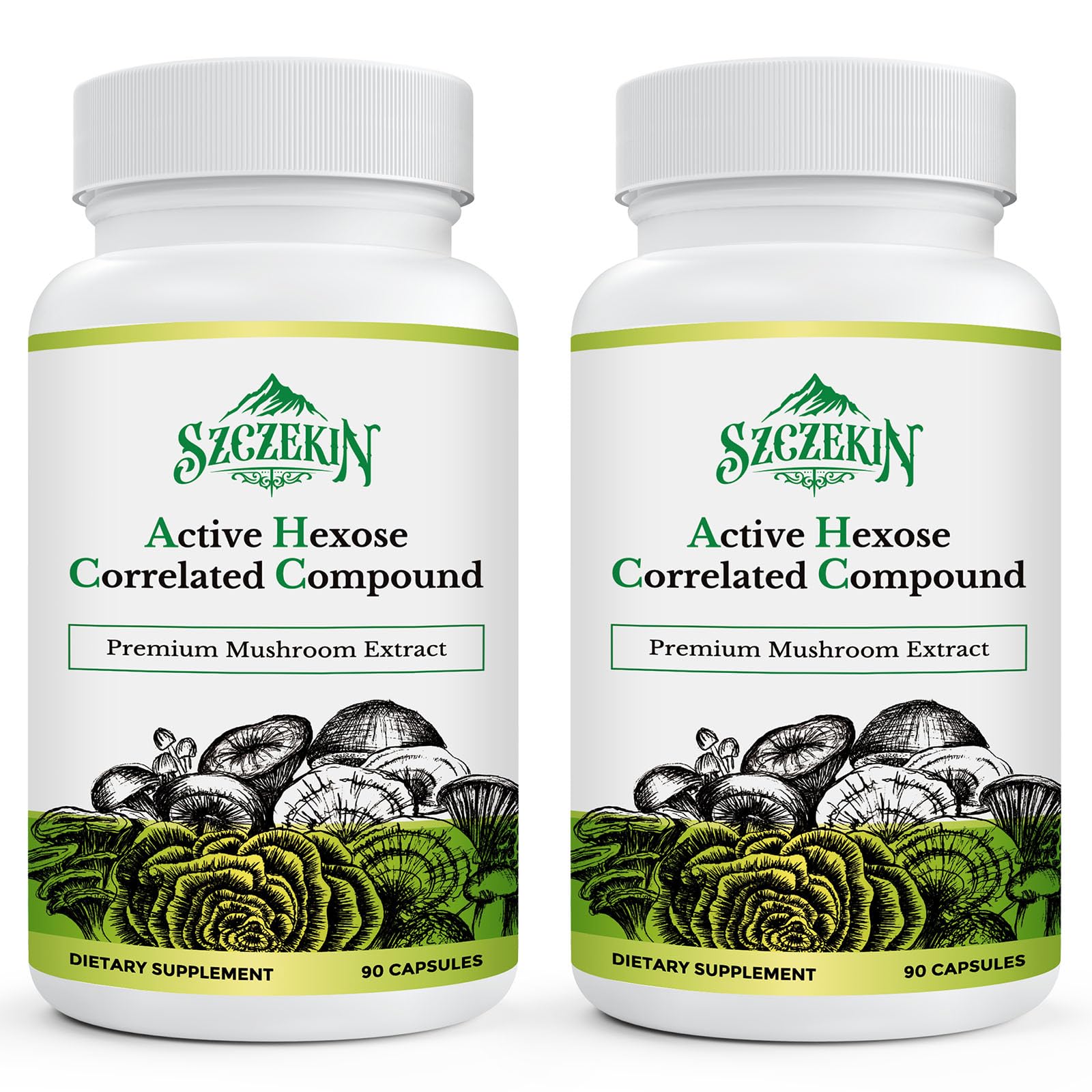 SZCZEKIN Active Hexose bottle with 180 vegan capsules for daily immune support.