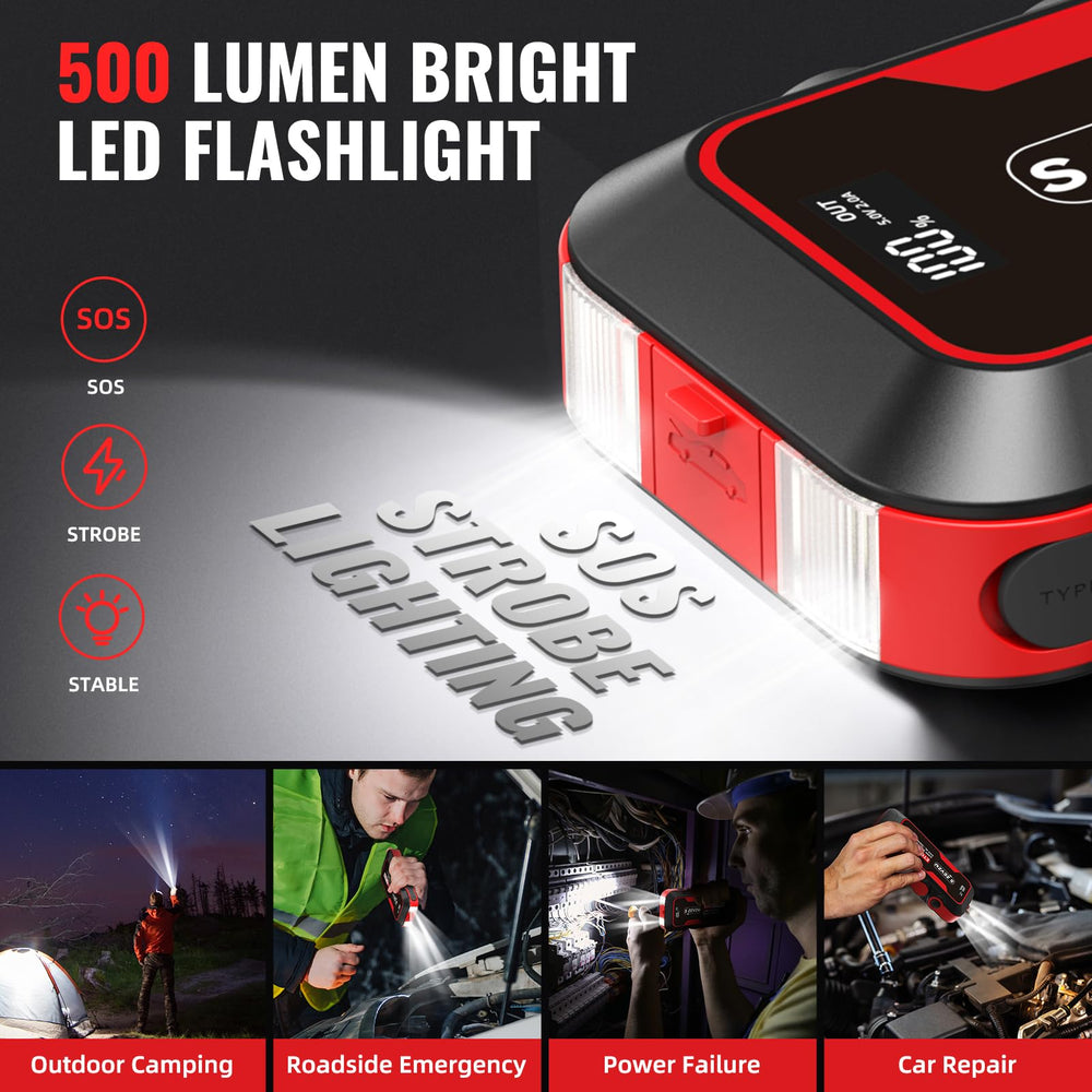 S ZEVZO ET03 LED flashlight provides bright emergency light.