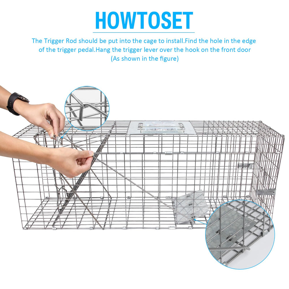 SZHLUX humane interior edges protect animals during capture.