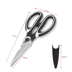 SZHLUX heavy-duty scissors slice meat with precision.