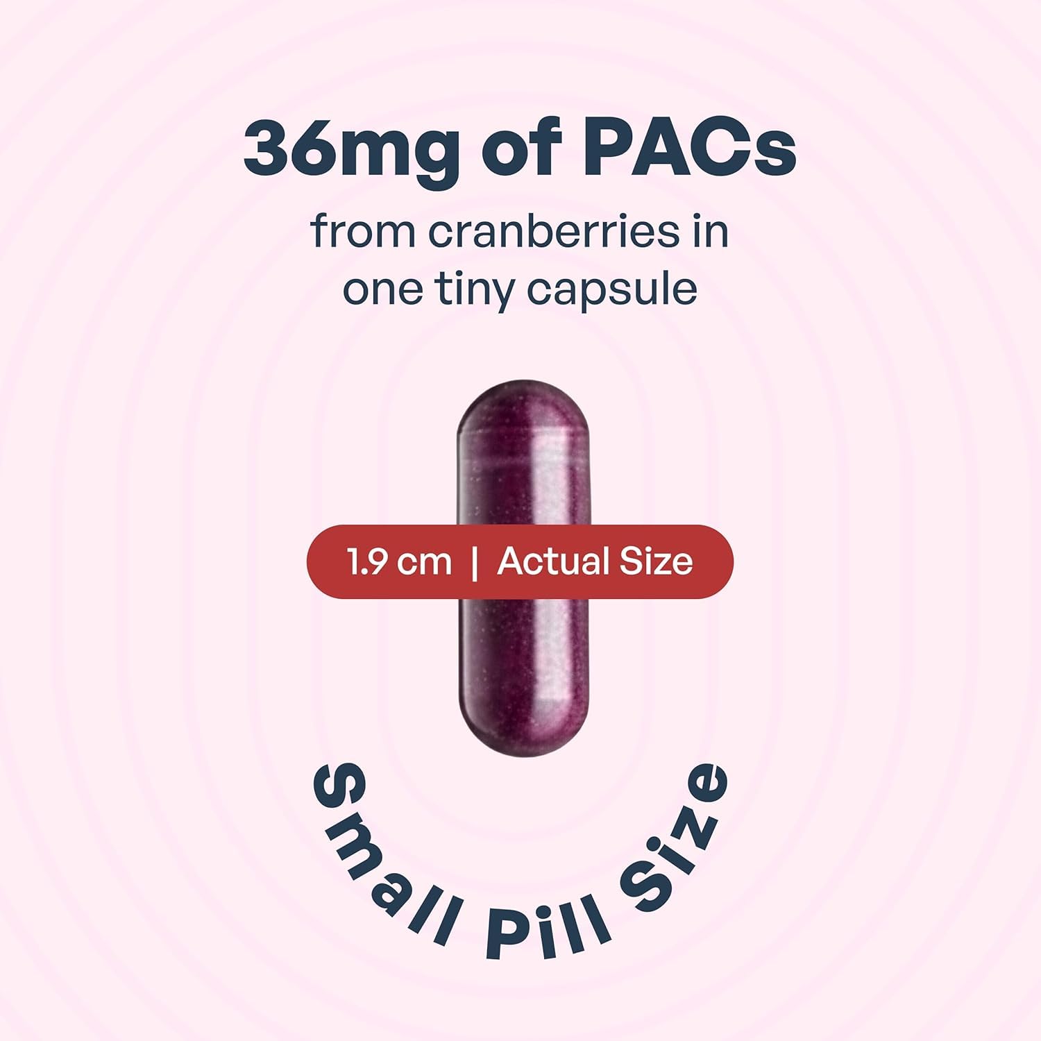Close-up of Szio+ Utiva Cranberry PACs capsules for daily use