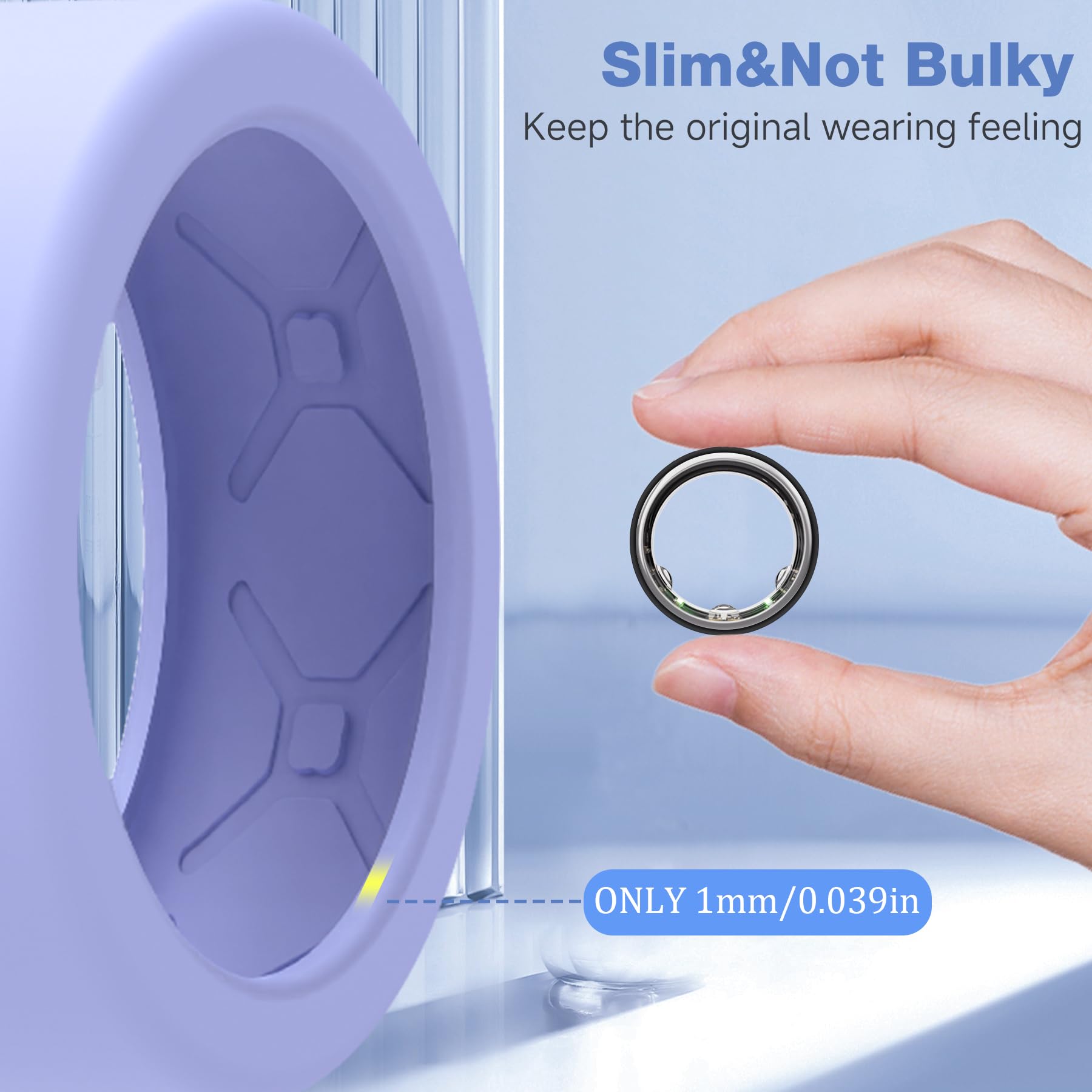 SZJCLTD Oura Ring cover anti-slip design helps stay in place during activity