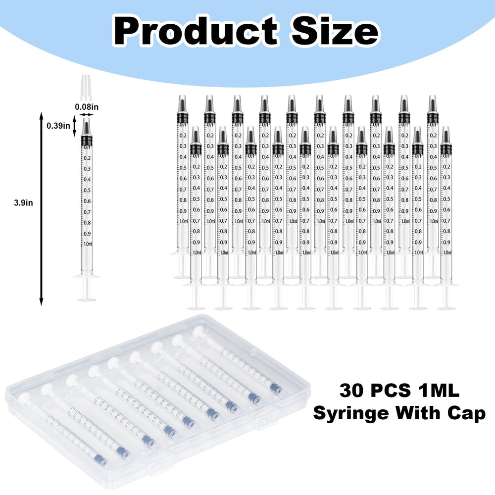SZTJHN 1ml syringe scale close-up shows precise measurement marks