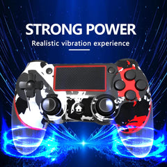SZYUYU flame white PS4 controller back view with charging area