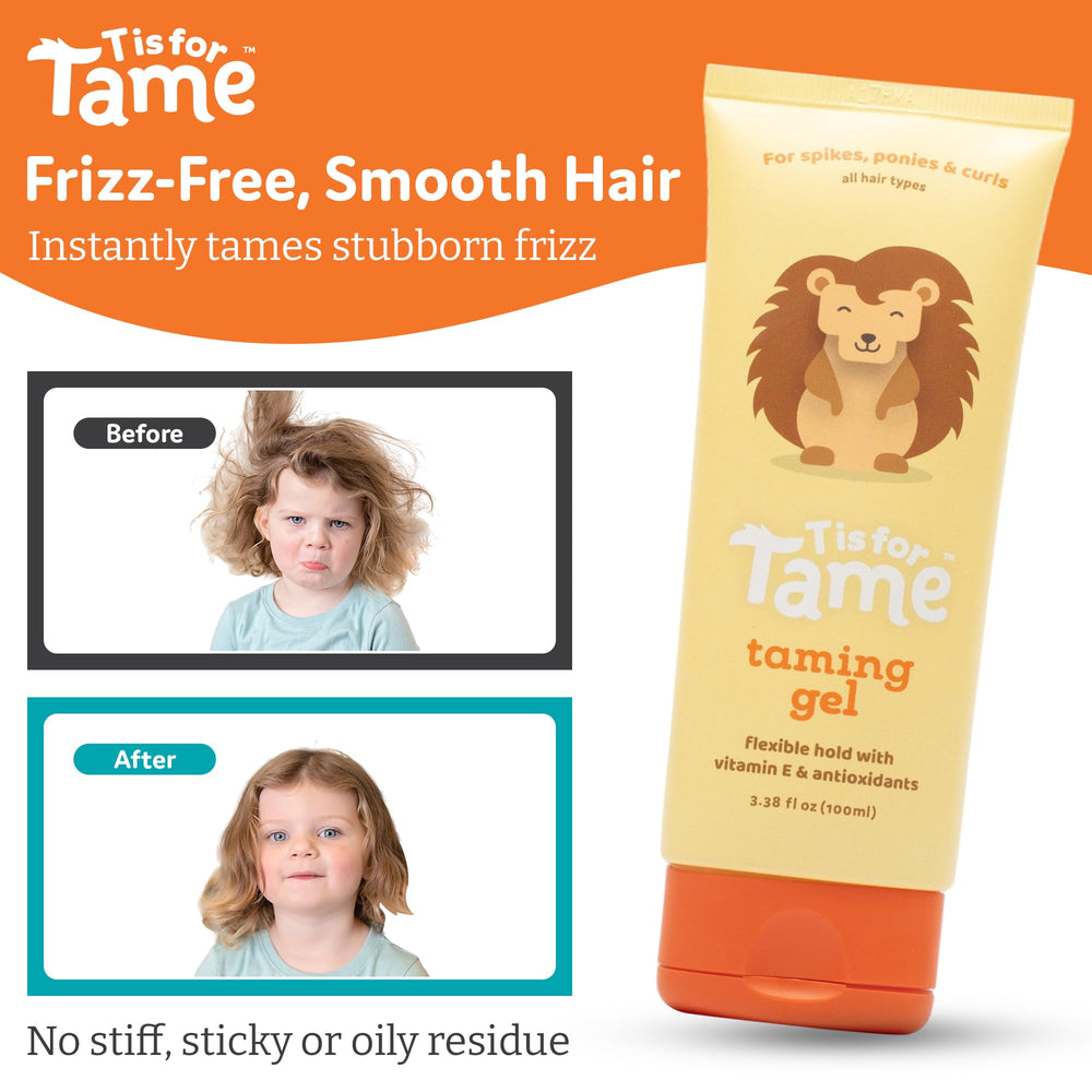T is for Tame packaging highlights kid-friendly ingredients and vegan formula.