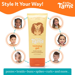 T is for Tame ponytail style demo reveals smooth, frizz-free finish.