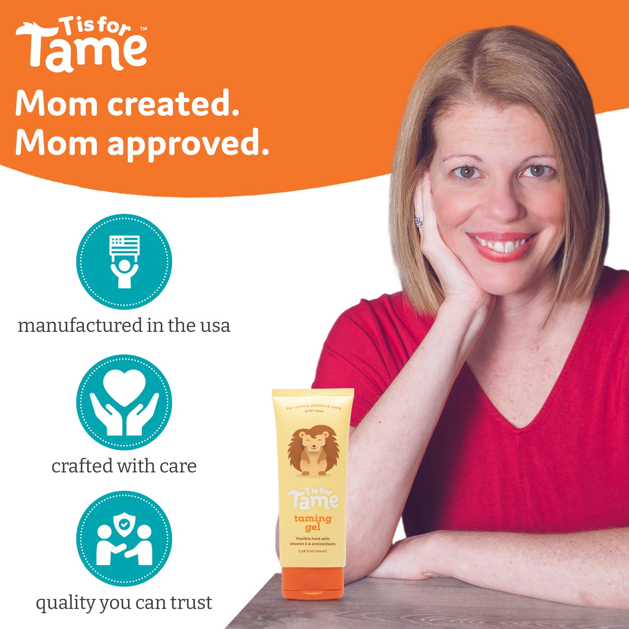 T is for Tame vitamin E infusion highlights nourishing finish for kids.