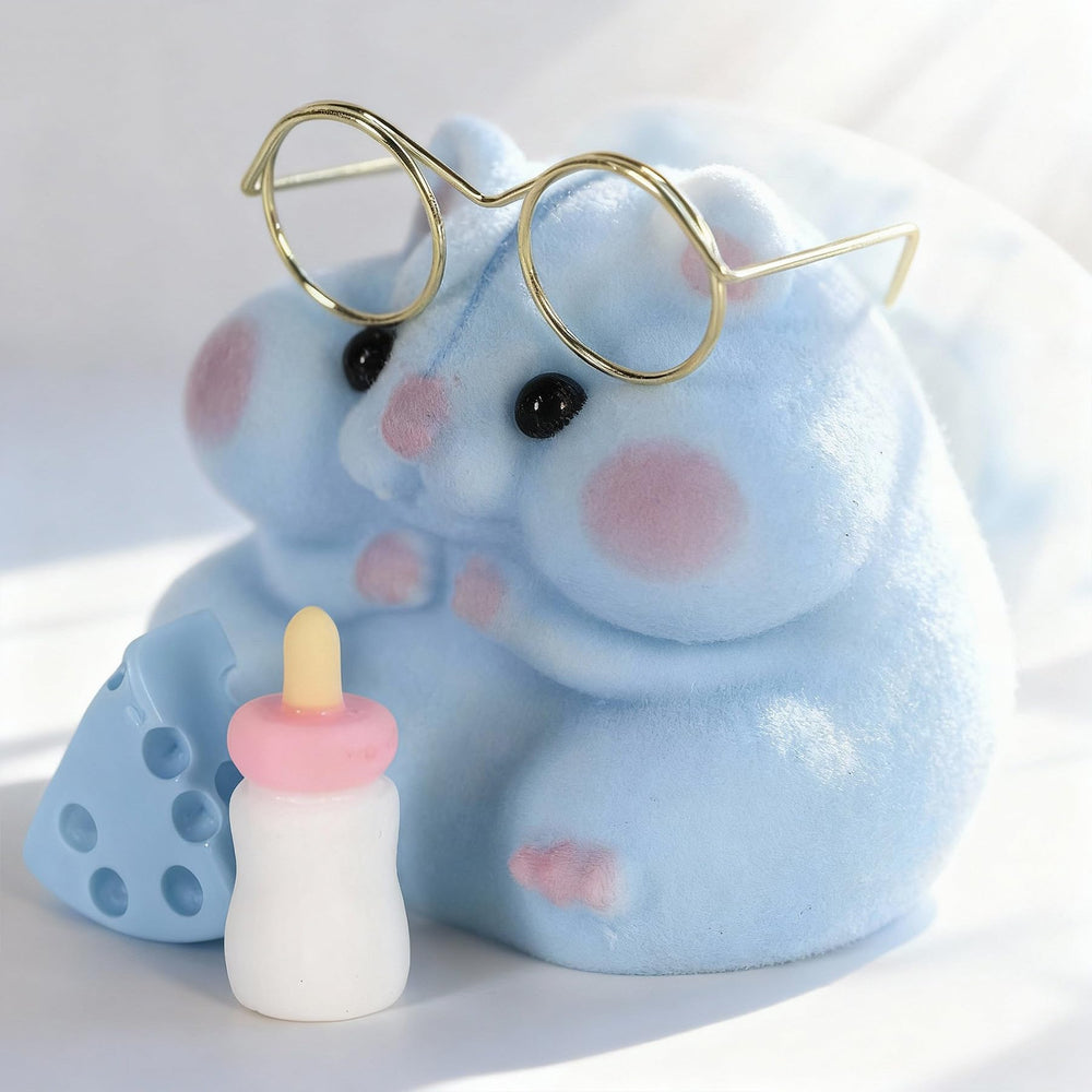 Taba Squishy Hamster Toy blue accessories surprise included