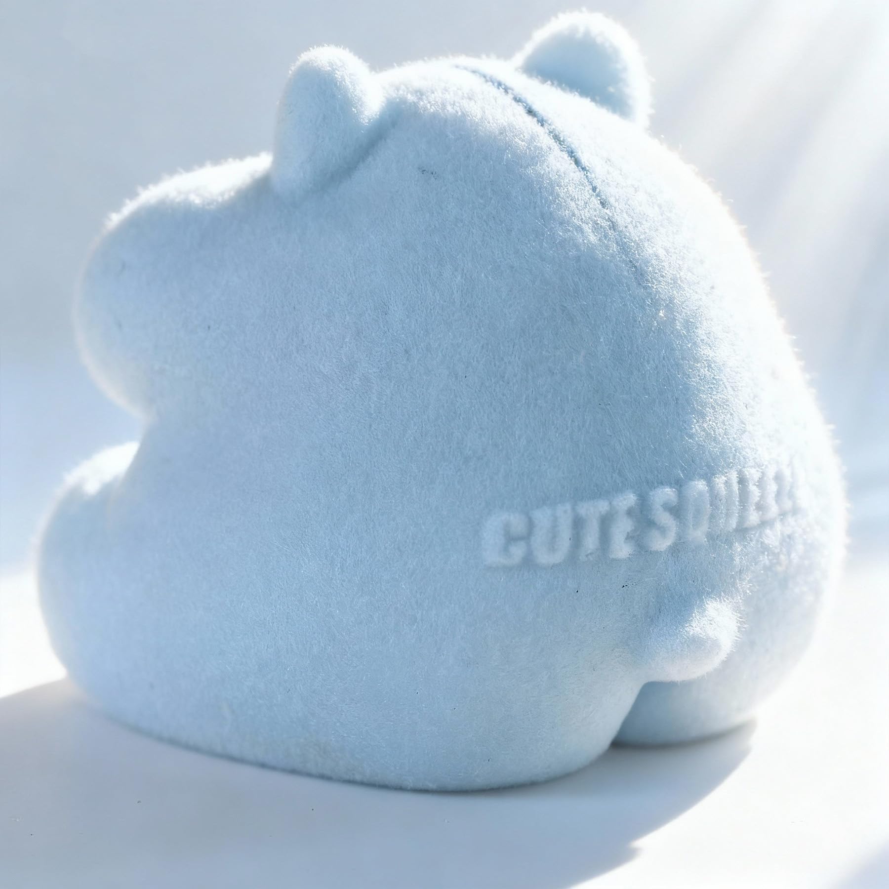 Taba Squishy Hamster Toy blue in hand for size and feel