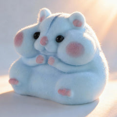 Taba Squishy Hamster Toy blue silicone mochi texture for calming squeezes