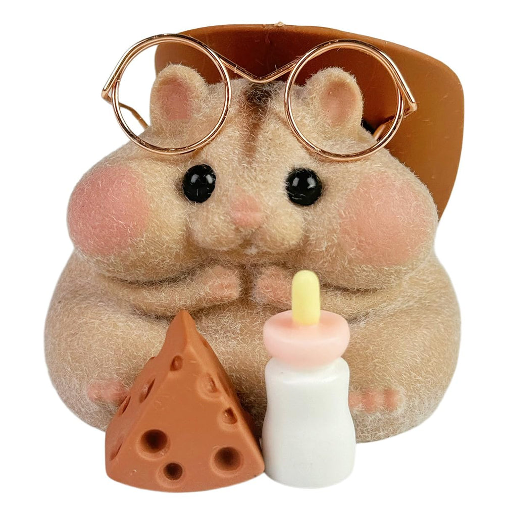 Taba squishy hamster toy brown closeup highlighting soft fur for tactile play