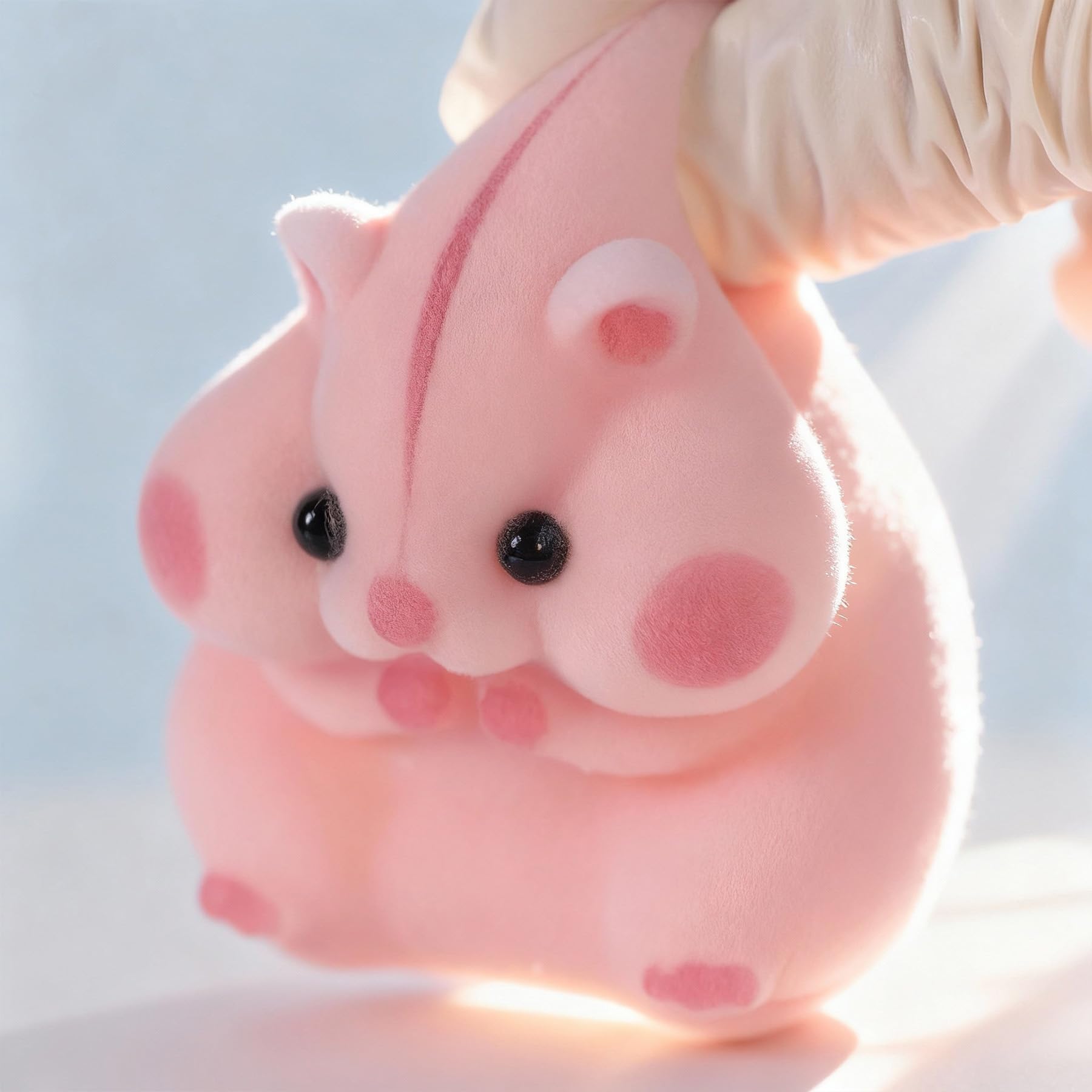 Taba Squishy Hamster Toy durable flocked fur with easy cleaning