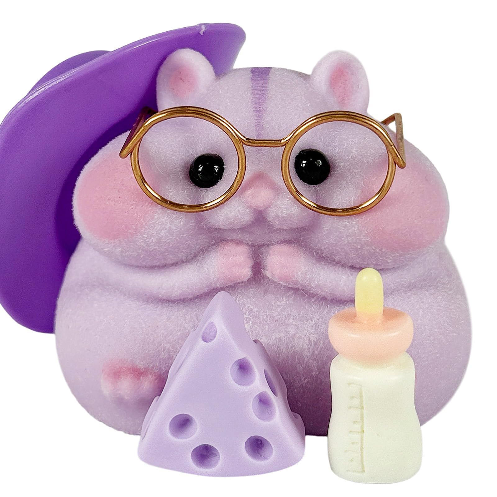Taba squishy hamster toy close-up of soft silicone fur for sensory play.