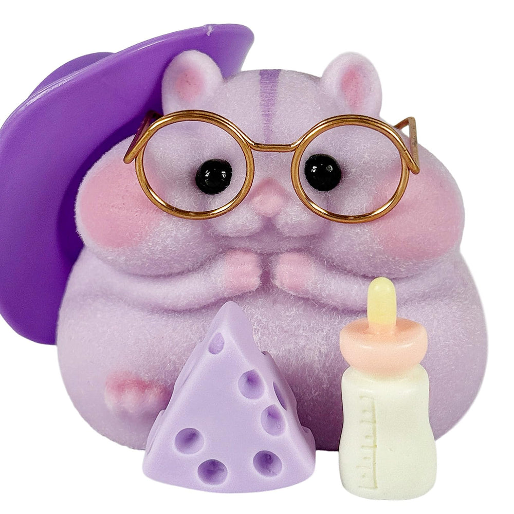 Taba squishy hamster toy close-up of soft silicone fur for sensory play.